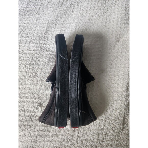 VANS Classic Slip on Black Canvas Mono Chrome Men Size 7 Women Size 8.5 - Picture 5 of 8